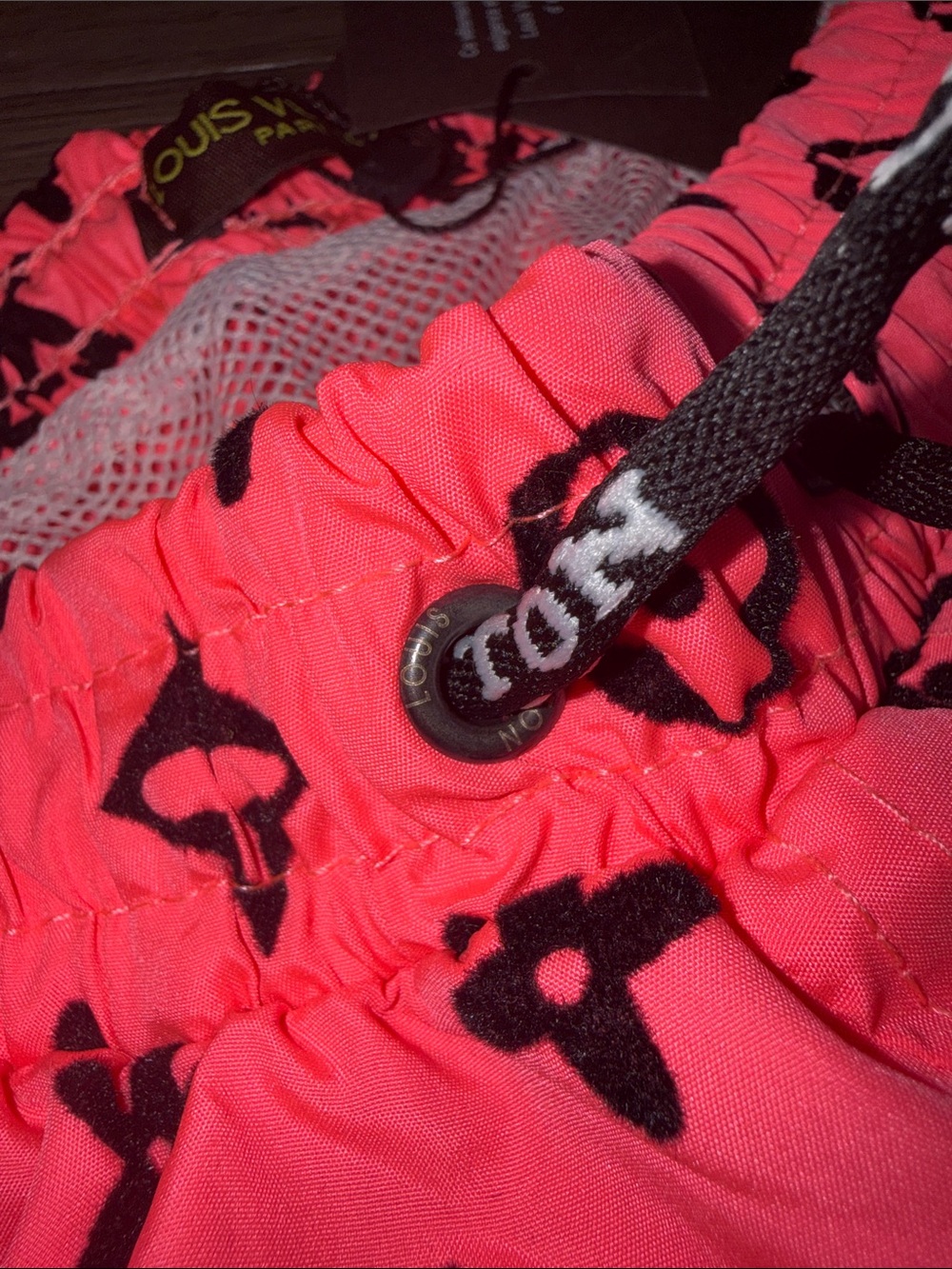Louis Vuitton Hot neon Pink Monogram Swim Trunks - Picture 9 of 9
